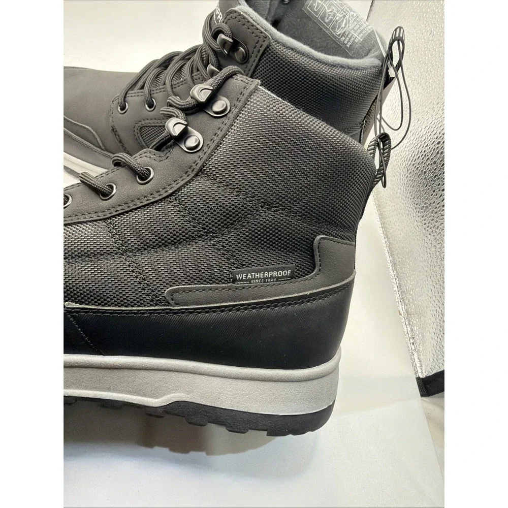 Weatherproof Jenkins Men's Size 11 Memory Foam Insole Black Boots. New